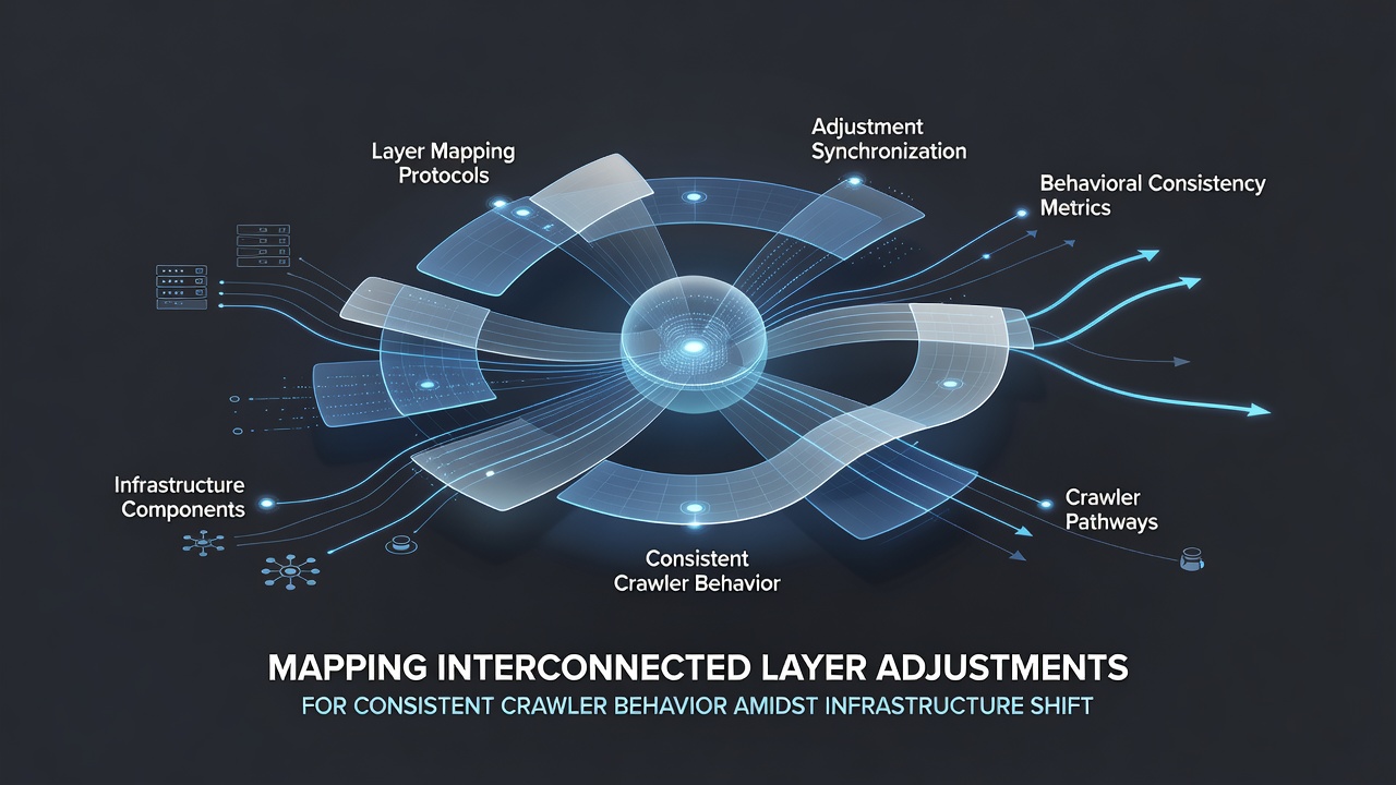 Flowchart showing simulation testing and layer dependency mapping for crawler consistency